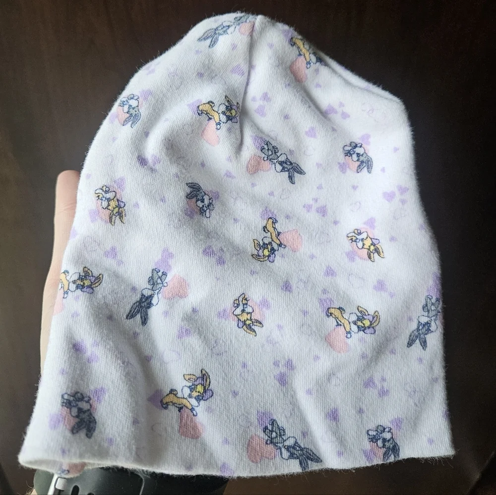 Y2K Warner Bros. Baby Looney Tunes Beanie - White and Purple